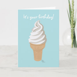 Softy Cone Birthday-kaart Kaart