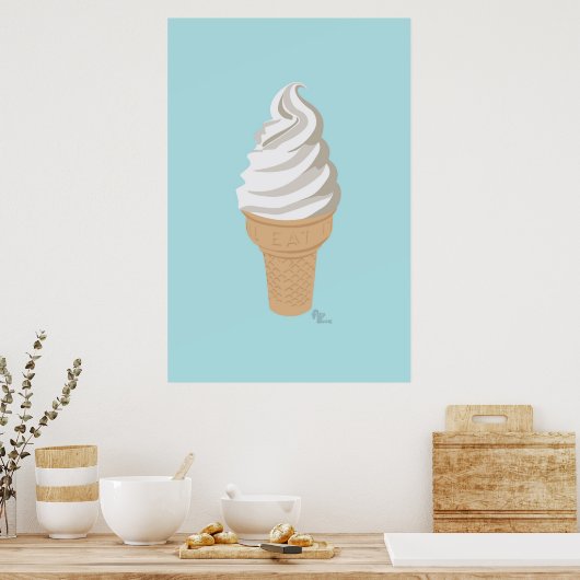 Softy Cone-Poster Poster (Keuken)