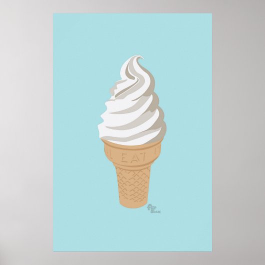Softy Cone-Poster Poster (Voorkant)