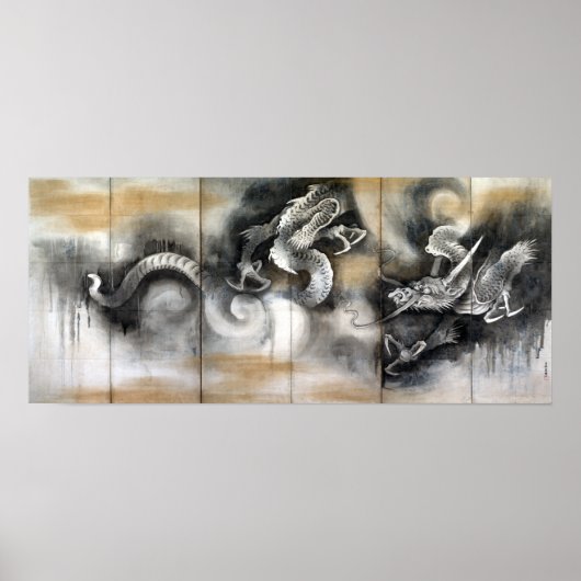 Soga Nichokuan Dragon en Tiger Poster (Voorkant)