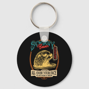 Soggy Beaver BBQ als het niet helemaal over je gez Sleutelhanger