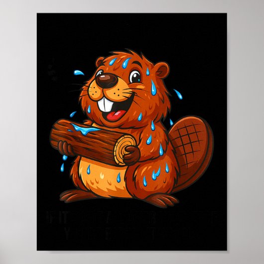 Soggy Beaver Bbq If It's Not All Over Your Face Yo Poster (Voorkant)