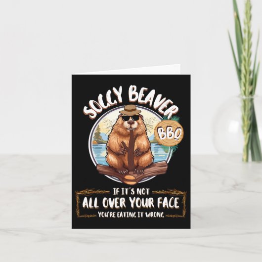 Soggy Beaver BBQ Kaart (Voorkant)