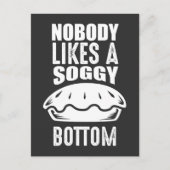Soggy bottom Great British Baking Pun Briefkaart (Voorkant)