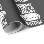 Soggy bottom Great British Baking Pun Cadeaupapier (Rol Hoek)