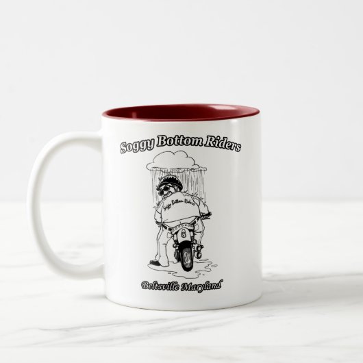 Soggy Bottom Riders - Coffee Mok 2 Logo's (Links)