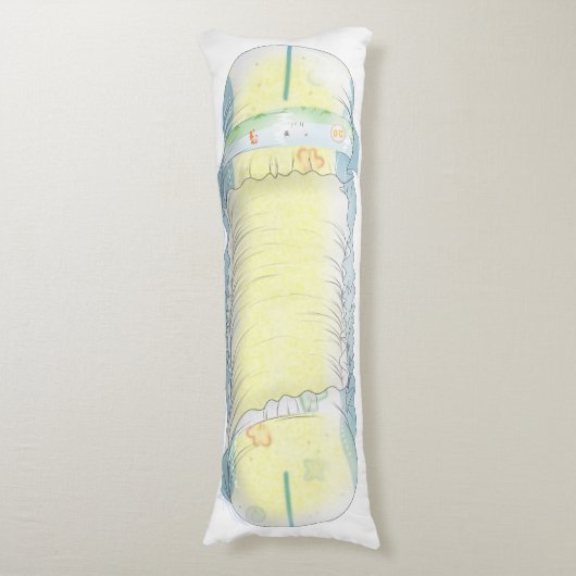 Soggy diaper pillow lichaamskussen (Voorkant Verticaal)