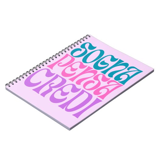 Sogna Pensa Credi Notitieboek (Linkerzijde)