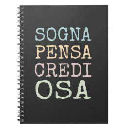 Sogna, pensa, krediet, osa notitieboek