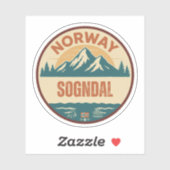 Sogndal, Noorwegen Norway Sticker (Vel)