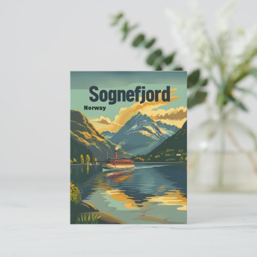 Sognefjord  kunst briefkaart (Staand voorkant)