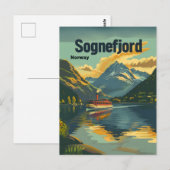 Sognefjord  kunst briefkaart (Voorkant / Achterkant)