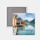 Sognefjord landschap in Noorwegen Magneet (Voorkant / Achterkant)