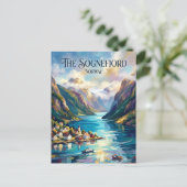 Sognefjord Noorwegen Briefkaart (Staand voorkant)