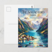 Sognefjord Noorwegen Briefkaart (Voorkant / Achterkant)