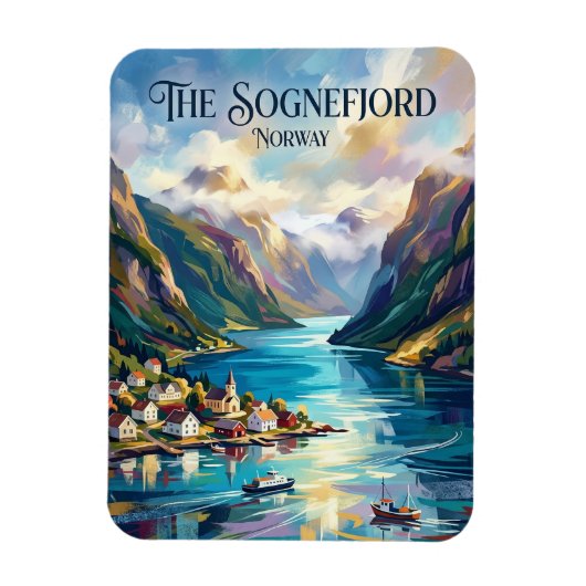Sognefjord Noorwegen Magneet (Verticaal)