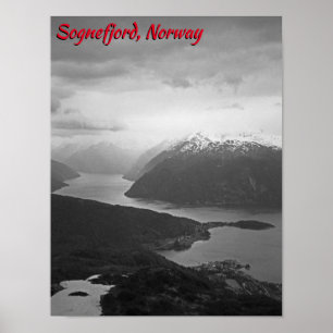 Sognefjord, Noorwegen Poster