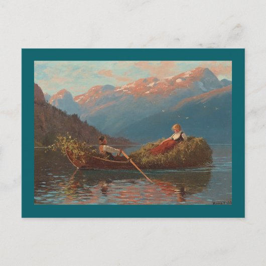 Sognefjord Rowing on the Fjord Briefkaart (Voorkant)