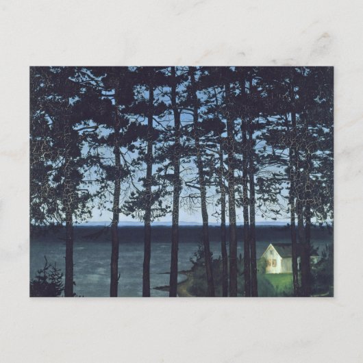 Sohlberg Fishermans Cottage Landscape Painting Briefkaart (Voorkant)