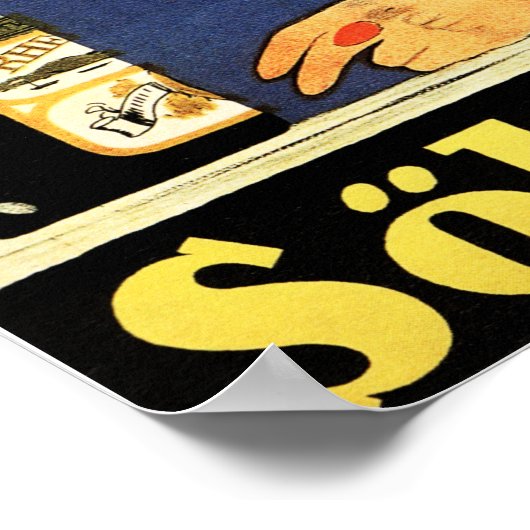 SOHNLEIN RHEINGOLD German Champagne by Fritz Rumpf Poster (Hoek)