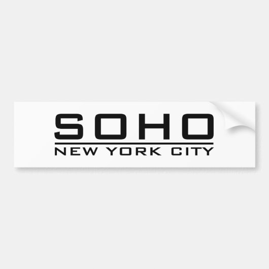 SOHO BUMPERSTICKER (Voorkant)