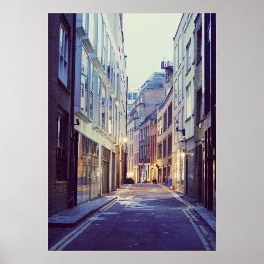 Soho Londen straatbeeld Poster (Voorkant)