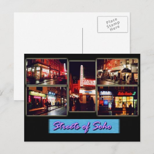 Soho london briefkaart (Voorkant / Achterkant)