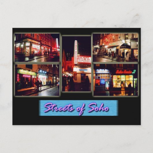 Soho london briefkaart (Voorkant)