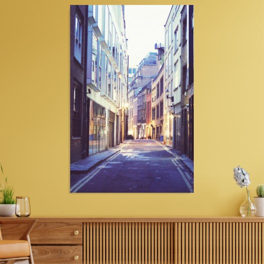 Soho London Street Canvas Afdruk (Insitu (Woonkamer))