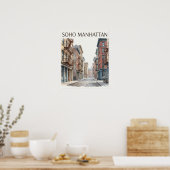 SoHo Manhattan Poster (Keuken)