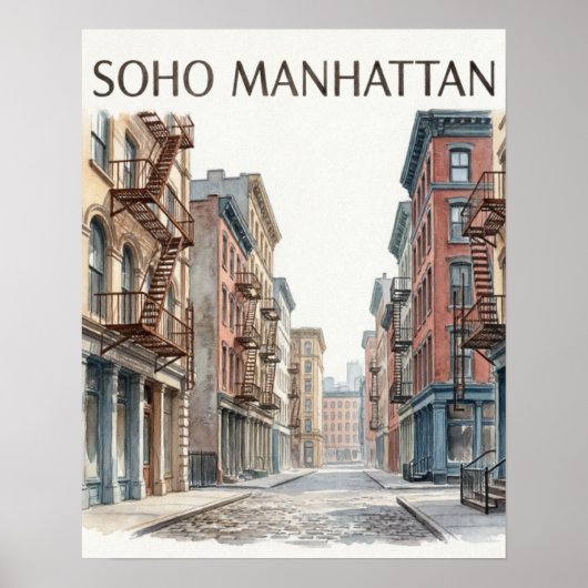 SoHo Manhattan Poster (Voorkant)