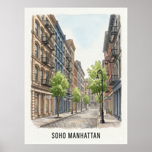 SoHo Manhattan Poster (Voorkant)
