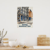 SoHo Manhattan Poster (Keuken)