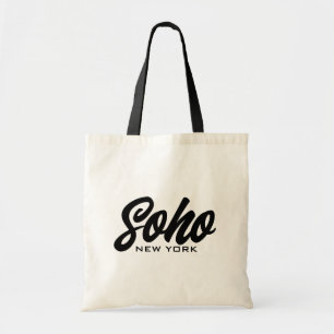 Soho New York canvas tas met scripttypografie