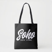 Soho New York City trendy canvas tas (Voorkant)