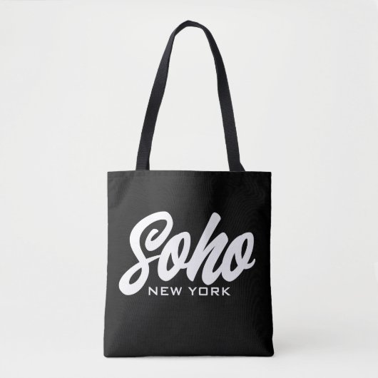 Soho New York City trendy canvas tas (Voorkant)