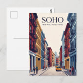 SoHo New York State Briefkaart (Voorkant / Achterkant)