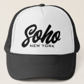 Soho New York trucker met scripttypografie Trucker Pet (Voorkant)
