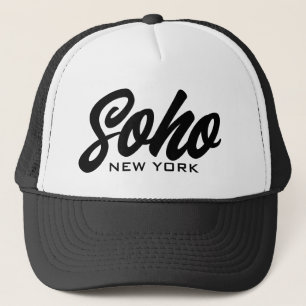 Soho New York trucker met scripttypografie Trucker Pet