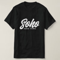 Soho New York zwart-wit script typografie