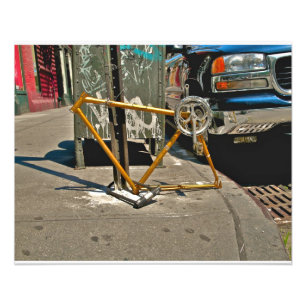 SOHO NYC-fiets Foto Afdruk