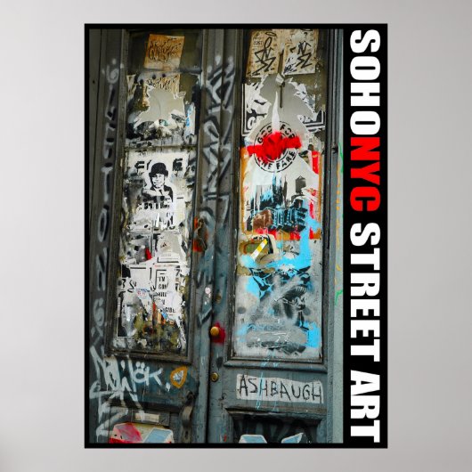 SoHo NYC Street Art Poster (Voorkant)