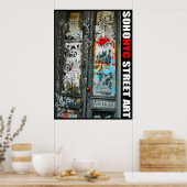 SoHo NYC Street Art Poster (Keuken)