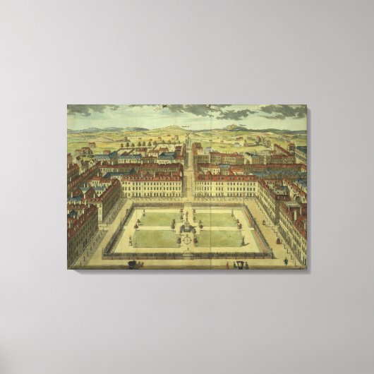 Soho of King's Square, voor 'Stow's Survey of Lond Canvas Afdruk (Voorkant)