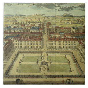 Soho of King's Square, voor 'Stow's Survey of Lond Tegeltje