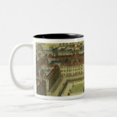 Soho of King's Square, voor 'Stow's Survey of Lond Tweekleurige Koffiemok (Links)