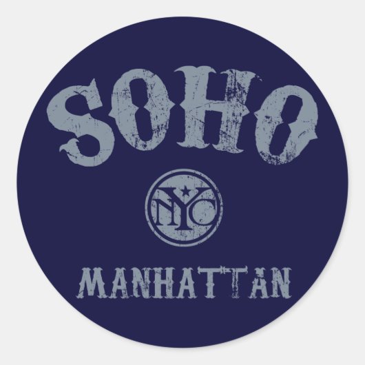 SoHo Ronde Sticker (Voorkant)