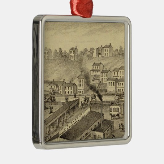 Soho Saw and Planing Mills and Barge Yards Metalen Ornament (Rechts)
