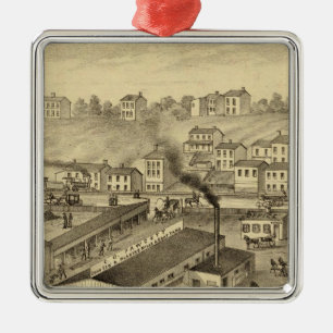 Soho Saw and Planing Mills and Barge Yards Metalen Ornament