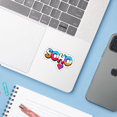 SoHo Sticker (Laptop met iPhone)